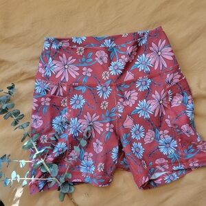 Gilly Hicks Red Floral Athletic Shorts